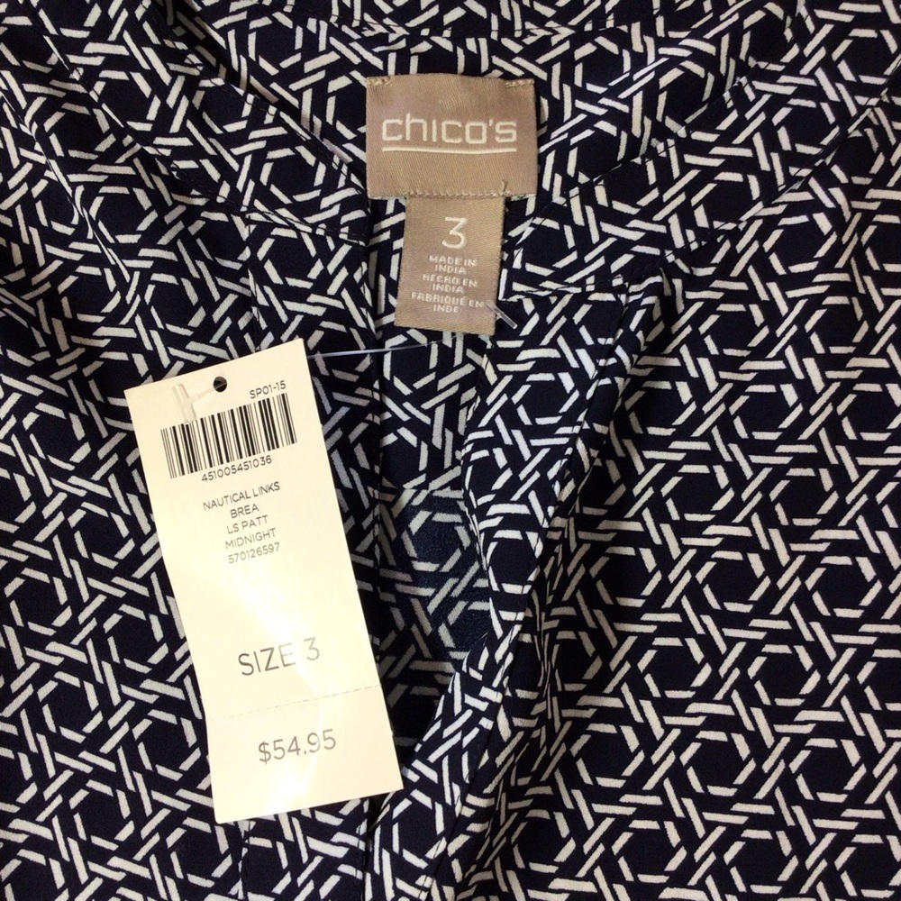 Chico’s “nautical links” button down - Picture 5 of 10